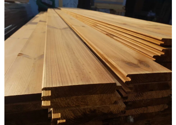 Deska elewacyjna drewniana thermo sosna KL. A / B 17x140mm Profil faza (C)