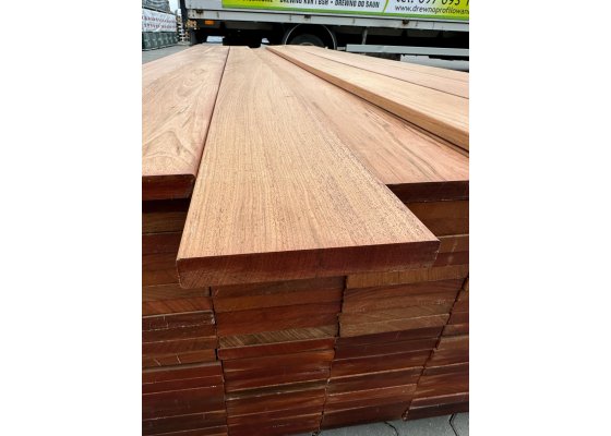 Deska tarasowa egzotyczna jatoba gładka KL. FAS KD 21x145mm