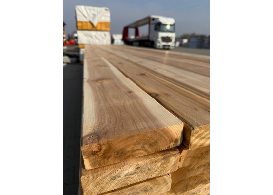 Deska tarasowa egzotyczna cedr kanadyjski gładka KL. ABC SĘCZNA 38x140mm 